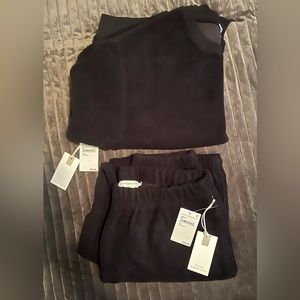 Good American Fleece Sweat Outfit (black) size 3